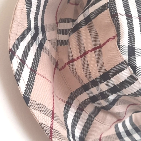Burburry London Vintage check 100% cotton canvas bucket hat, beige XS, S - Picture 3 of 15